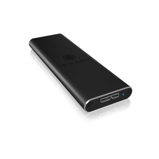 ICY BOX IB-183M2 Külső SSD ház Fekete M.2