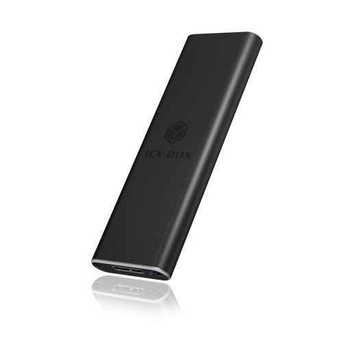 ICY BOX IB-183M2 Külső SSD ház Fekete M.2