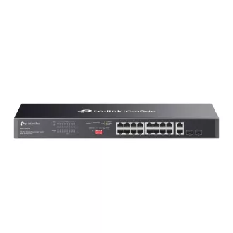   TP-Link Omada DS1018GMP hálózati kapcsoló Beállítást nem igénylő (unmanaged) Gigabit Ethernet (10/100/1000) Ethernet-áramellátás (PoE) támogatása 1U Fekete