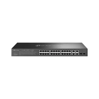   TP-Link Omada SL2428P hálózati kapcsoló Vezérelt L2 Fast Ethernet (10/100) Ethernet-áramellátás (PoE) támogatása 1U Fekete