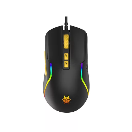 Tracer HORNET 87 billentyűzet Egér mellékelve Játék USB QWERTY Angol Fekete, Sárga