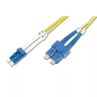  Digitus DK-2932-05 InfiniBand és száloptikai kábel 5 M LC SC I-VH Sárga
