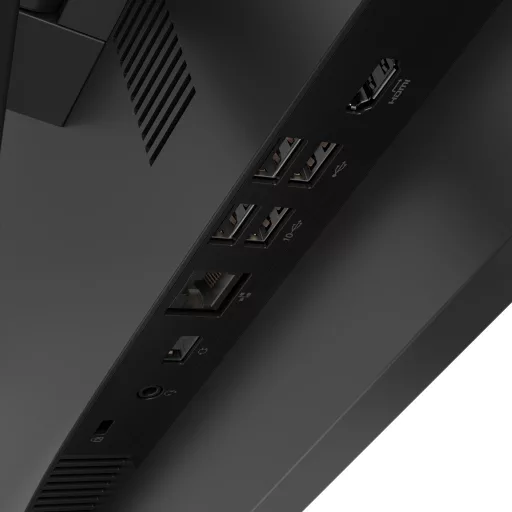 Lenovo V100 Intel® N N100 60,5 cm (23.8") 1920 x 1080 pixelek All-in-One számítógép 8 GB DDR4-SDRAM 256 GB SSD Windows 11 Pro Wi-Fi 6 (802.11ax) Fekete