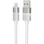 KAB AVAX CB310 GLOWY USB-A - Lightning töltőkábel, fehér - 1m