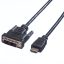VALUE 11995516 1,5 M DVI-D HDMI A-típus (Standard) Fekete