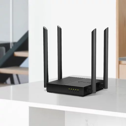 TP-Link Archer C64 vezetéknélküli router Gigabit Ethernet Kétsávos (2,4 GHz / 5 GHz) Fekete