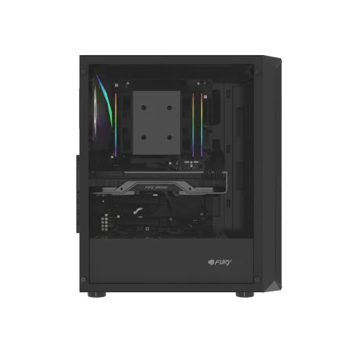 FURY Shobo SH4 RGB Midi Tower Fekete