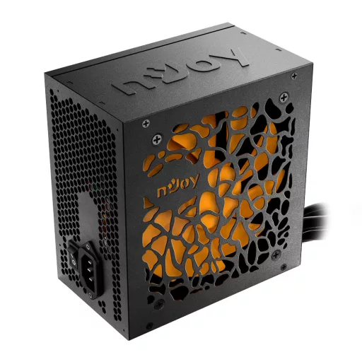 nJoy Titan+ 550 550 W 20+4 pin ATX ATX Fekete, Narancssárga
