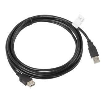   Lanberg CA-USBE-10CC-0030-BK USB kábel USB 2.0 3 M USB A Fekete