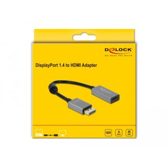   DeLOCK 66436 video átalakító kábel 0,2 M DisplayPort HDMI A-típus (Standard) Fekete, Szürke