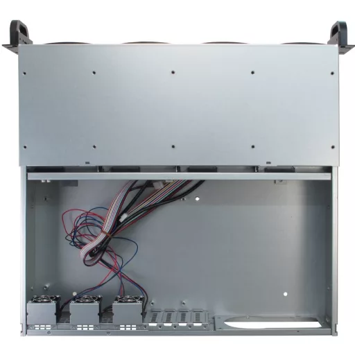 Inter-Tech IPC 2U-2404S Rack Fekete, Ezüst