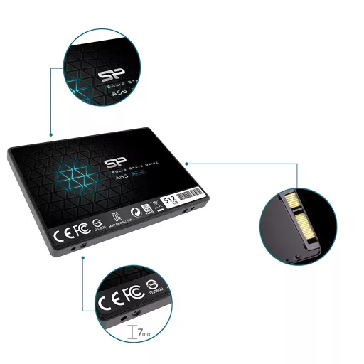 Silicon Power Ace A55 512 GB 2.5" Serial ATA III 3D TLC