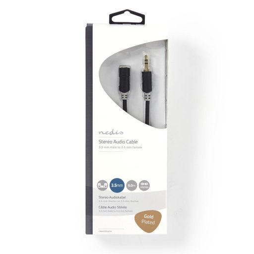 Nedis CABW22050AT50 audio kábel 5 M 3.5mm Antracit
