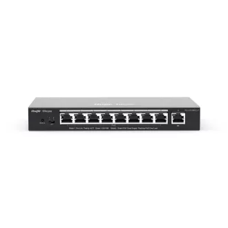   Ruijie Networks RG-ES209GC-P hálózati kapcsoló Vezérelt Gigabit Ethernet (10/100/1000) Ethernet-áramellátás (PoE) támogatása Fekete