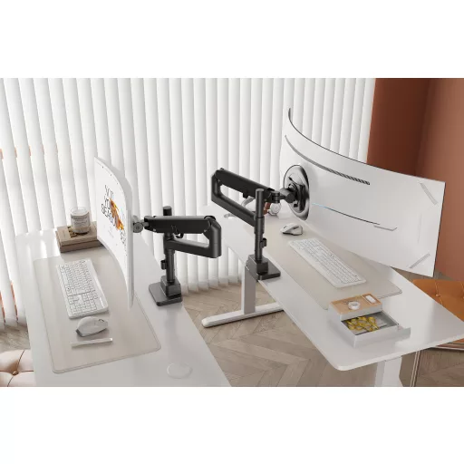 Digitus DA-90475 asztali TV konzol 144,8 cm (57") Fekete