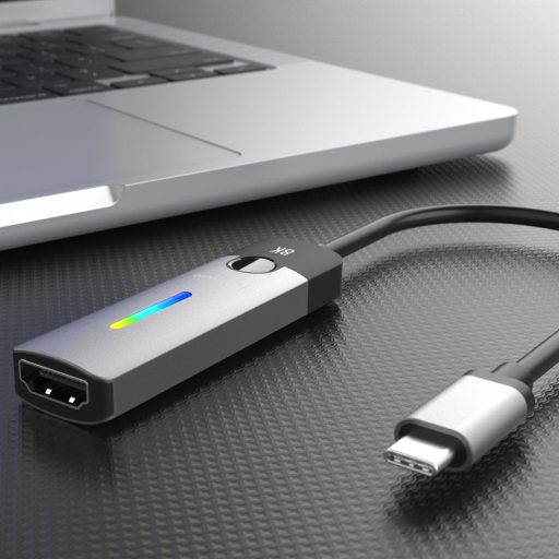 j5create JCA157 video átalakító kábel 0,1 M USB C-típus HDMI Fekete, Szürke