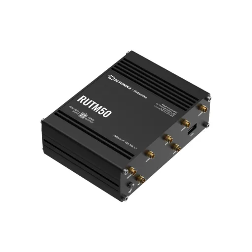 Teltonika RUTM50 vezetéknélküli router Gigabit Ethernet Kétsávos (2,4 GHz / 5 GHz) 5G Fekete