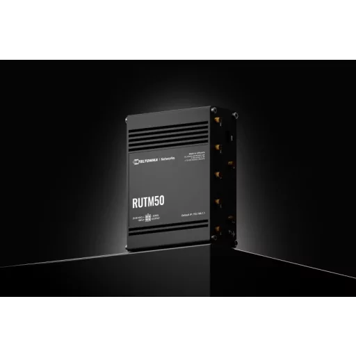 Teltonika RUTM50 vezetéknélküli router Gigabit Ethernet Kétsávos (2,4 GHz / 5 GHz) 5G Fekete
