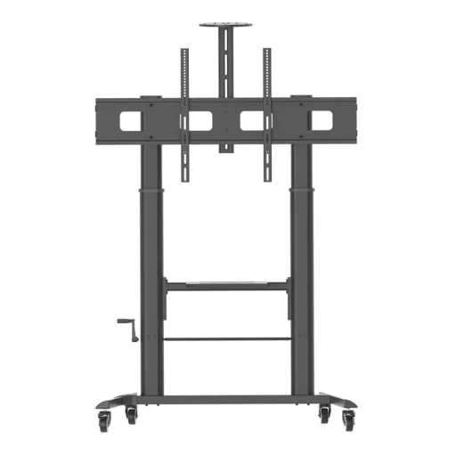 Techly ICA-TR230 multimédia állvány és gurulóállvány Fekete Lapos panel Gurulós multimédia állvány