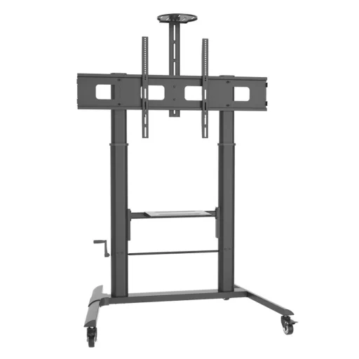 Techly ICA-TR230 multimédia állvány és gurulóállvány Fekete Lapos panel Gurulós multimédia állvány