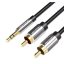 Vention BCFBI audio kábel 3 M 3.5mm 2 x RCA Fekete