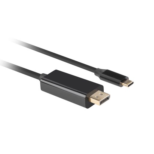 Lanberg CA-CMDP-10CU-0018-BK video átalakító kábel 1,8 M USB C-típus DisplayPort Fekete