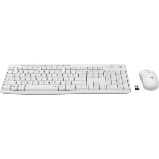 Logitech 920-009873 billentyűzet Egér mellékelve Irodai Vezeték nélküli RF QWERTZ Magyar Fehér