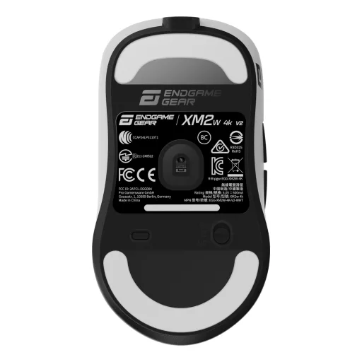 Endgame Gear XM2w 4k v2 egér Játék Jobbkezes RF Wireless + USB Type-A Optikai 30000 DPI
