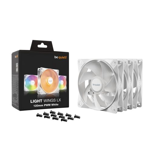 be quiet! LIGHT WINGS LX 120mm PWM 3-Pack White 12 cm Fehér 3 db
