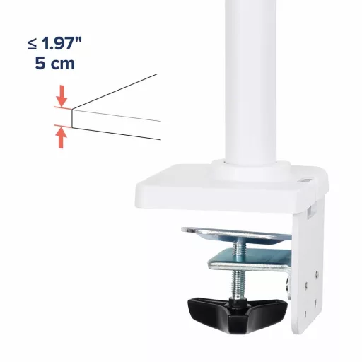 Ergotron NX Series NX MONITOR ARM WHITE 86,4 cm (34") Asztali Fekete, Fehér