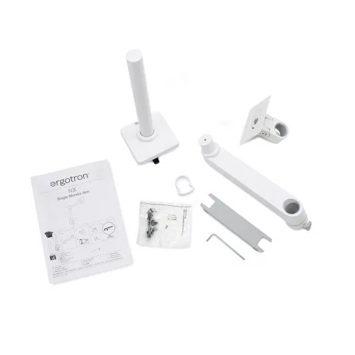 Ergotron NX Series NX MONITOR ARM WHITE 86,4 cm (34") Asztali Fekete, Fehér