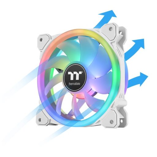 Thermaltake SWAFAN 14 RGB Radiator Fan TT Premium Edition White Számítógép ház Hűtő 14 cm Fehér 3 db