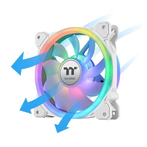Thermaltake SWAFAN 14 RGB Radiator Fan TT Premium Edition White Számítógép ház Hűtő 14 cm Fehér 3 db