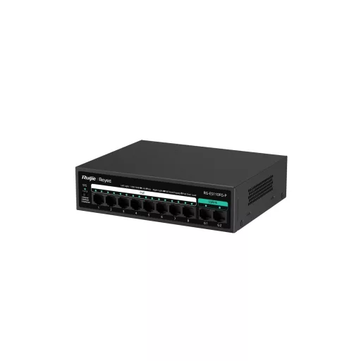 Ruijie Networks RG-ES110FG-P hálózati kapcsoló Beállítást nem igénylő (unmanaged) L2 Fast Ethernet (10/100) Ethernet-áramellátás (PoE) támogatása