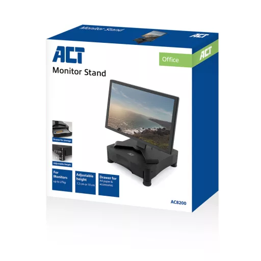 ACT AC8200 asztali TV konzol 43,2 cm (17") Fekete