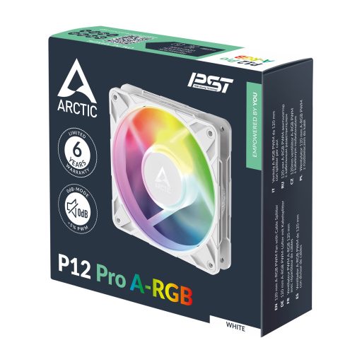 ARCTIC Freezer P12 Pro A-RGB (White) 12 cm Fehér 3 db