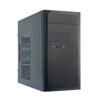 Chieftec HT-01B-OP Mini Tower Fekete
