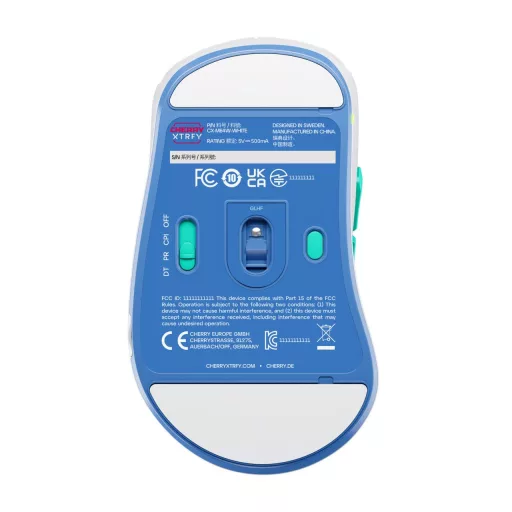 CHERRY XTRFY CX-M64W-WHITE egér Játék Vezeték nélküli RF 26000 DPI