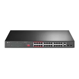   TP-Link TL-SL1226P hálózati kapcsoló Beállítást nem igénylő (unmanaged) Gigabit Ethernet (10/100/1000) Ethernet-áramellátás (PoE) támogatása 1U Szürke