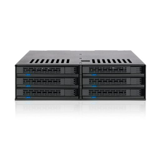 Icy Dock MB326SP-B lemeztömb 0 TB Rack (1U) Fekete