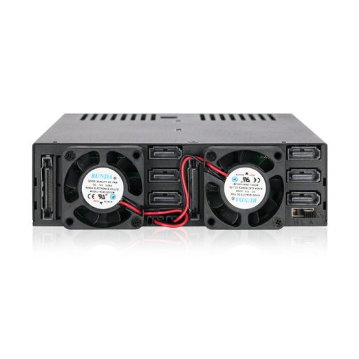 Icy Dock MB326SP-B lemeztömb 0 TB Rack (1U) Fekete