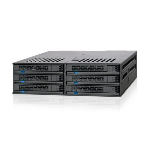 Icy Dock MB326SP-B lemeztömb 0 TB Rack (1U) Fekete