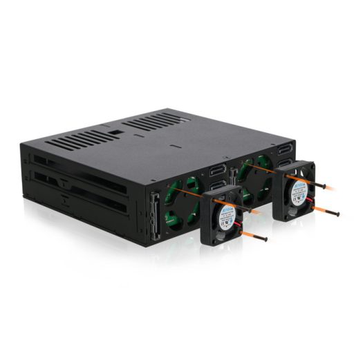 Icy Dock MB326SP-B lemeztömb 0 TB Rack (1U) Fekete