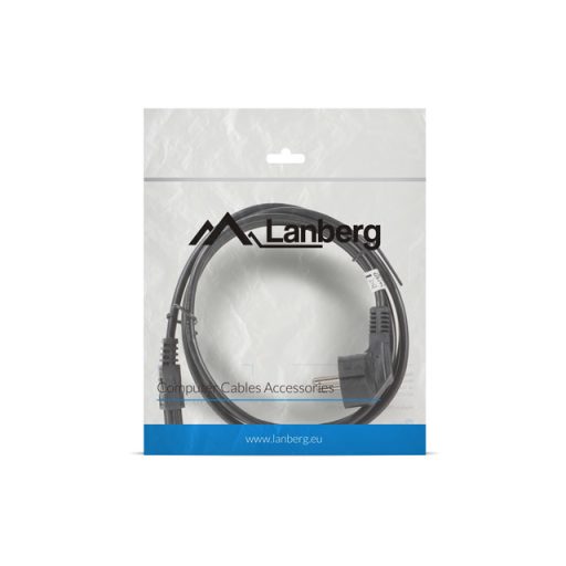 Lanberg CA-C5CA-11CC-0018-BK tápkábel Fekete 1,8 M CEE7/7 C5 csatlakozó