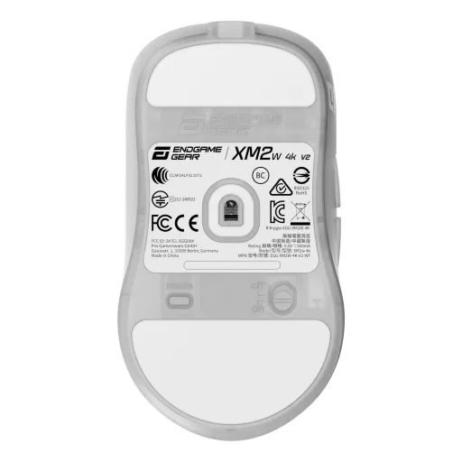 Endgame Gear XM2w 4k v2 egér Játék Jobbkezes RF Wireless + USB Type-A Optikai 30000 DPI