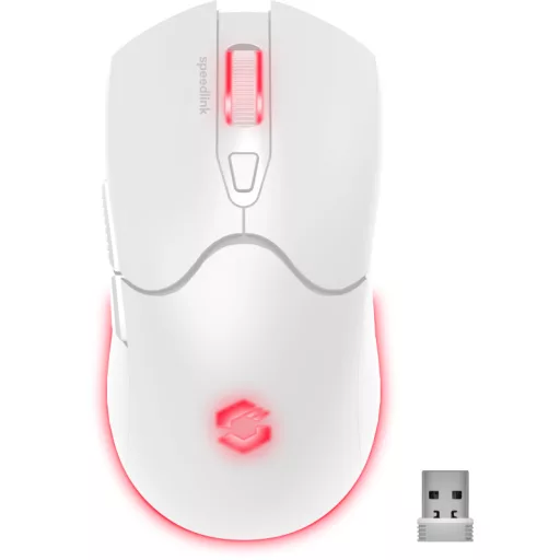 SPEEDLINK SL-680102-WT egér Játék Jobbkezes RF Wireless + USB Type-A Optikai 4800 DPI