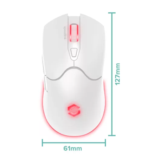 SPEEDLINK SL-680102-WT egér Játék Jobbkezes RF Wireless + USB Type-A Optikai 4800 DPI