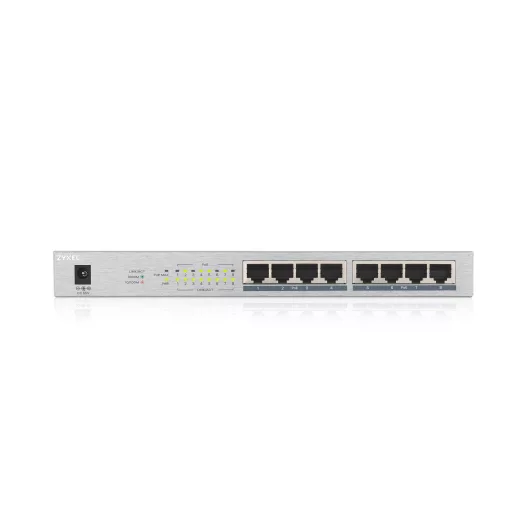 Zyxel GS1008HP Beállítást nem igénylő (unmanaged) Gigabit Ethernet (10/100/1000) Ethernet-áramellátás (PoE) támogatása Szürke