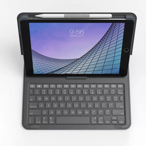 ZAGG Messenger Folio 2 QWERTZ Német Bluetooth Faszén