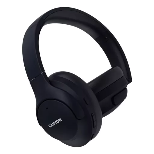 Canyon CNS-CBTHS10BK fejhallgató és headset Vezetékes és vezeték nélküli Fejpánt Hívások/zene/sport/általános Bluetooth Fekete